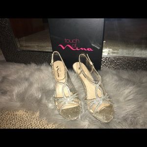Glittery high heels
